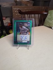 2025 Topps Pro Debut Chrome Yoffry Solano Green Refractor Auto /99 Marlins