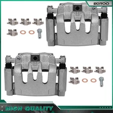 For 2008-2012 Ford F-250 Super Duty F-350 Pair Rear Brake Calipers w/ Bracket