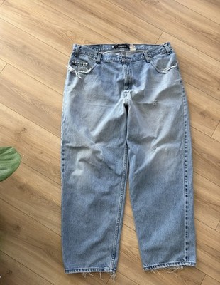 Vintage Levis Silvertab Baggy Jeans Mens 42x32 Light Wash 100% Cotton Y2k 2000s