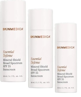 SkinMedica Essential Defense Mineral Shield SPF 35- 3 Pack 1.7oz New Sealed