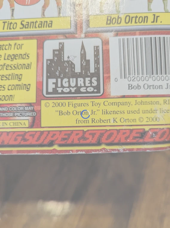 Figura De Colección Bob Orton Jr Leyendas de Lucha Profesional Serie 12 2000 Sin usar, en caja Foto 3 de 4