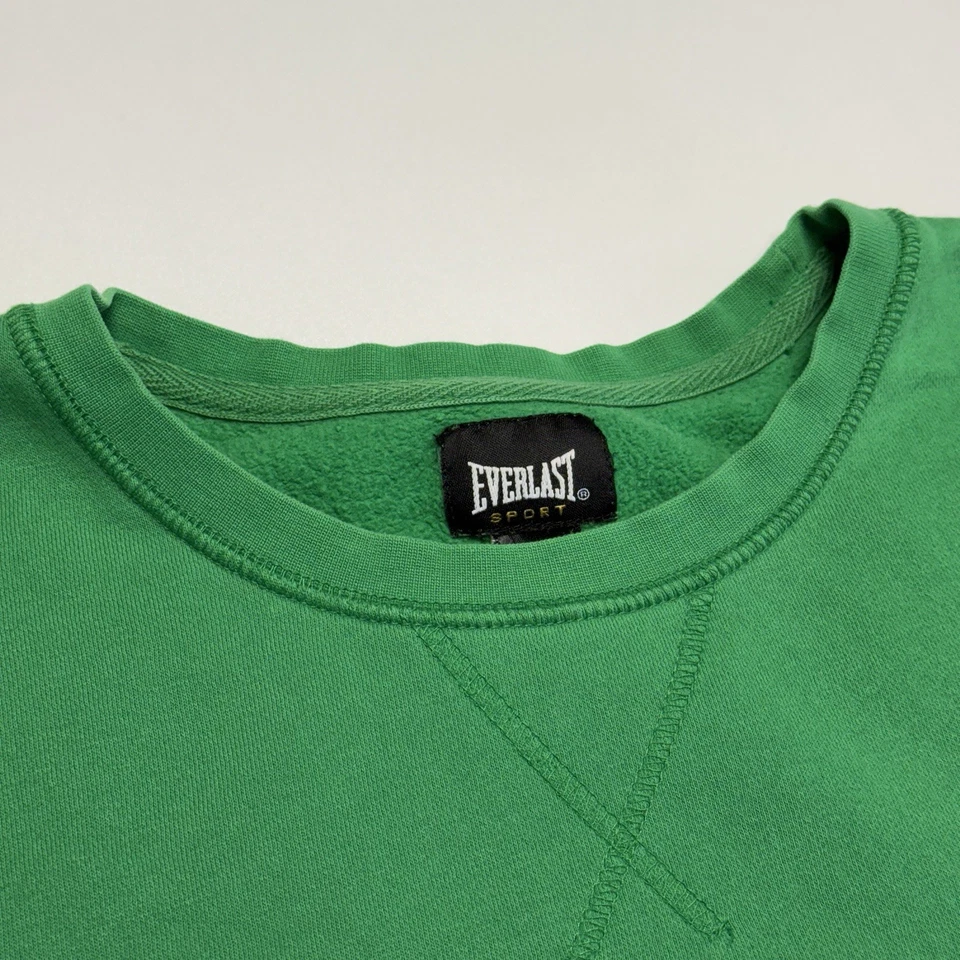 Sudadera deportiva Everlast verde cuello redondo individual V adulto XL Foto 4 de 4