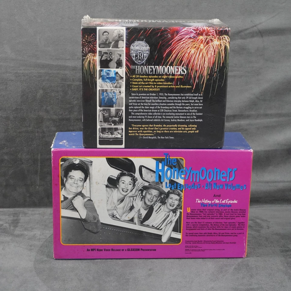 Vintage The Honeymooners VHS Classic 39 Episodes & Lost Episodes Box Sets Comedy Foto 2 de 4