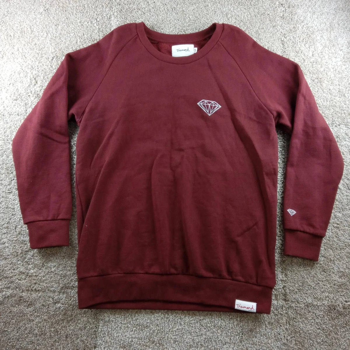 Diamond Supply Company Chandail barré de Pull de Cou d