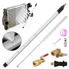 40in Radiator Cleaning Wand,3500 PSI Stainless Steel Radiator Cleaner Tool wi...