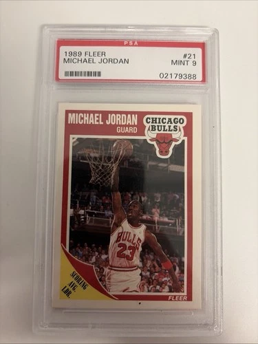 1989 Fleer Michael Jordan Basketball Card #21 PSA 9 (MINT)