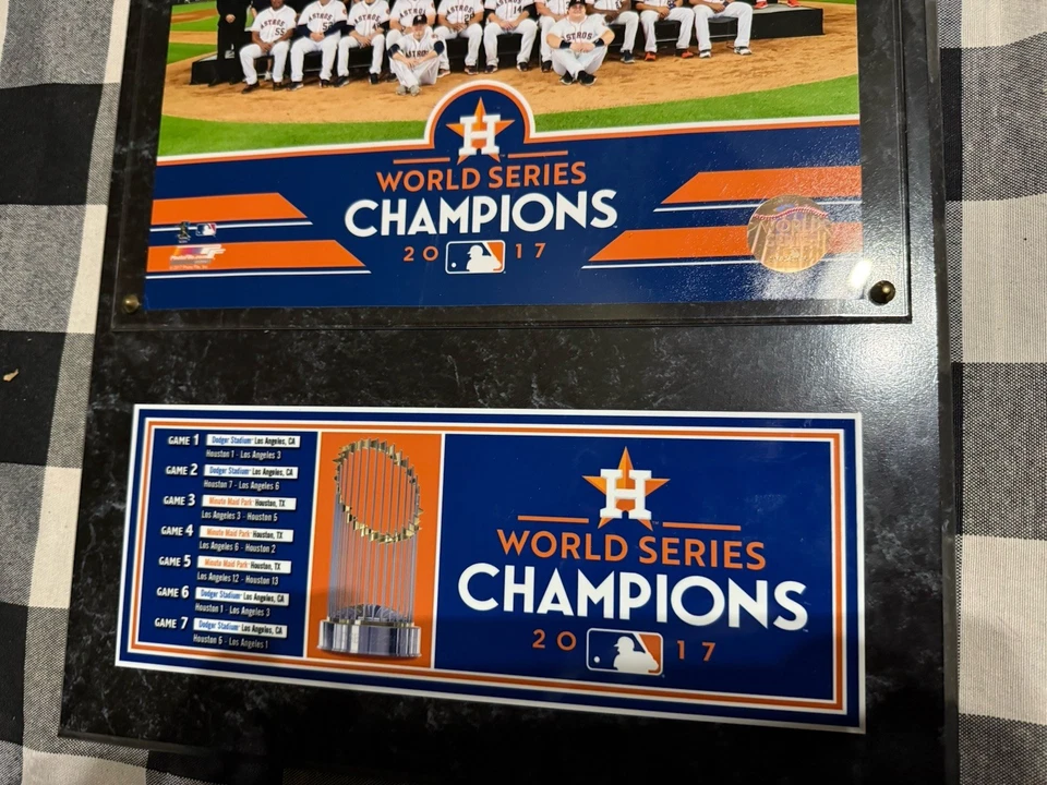 Astros 2017 World Series Champions Plaque w/8x10 Photo - Image 3 of 4