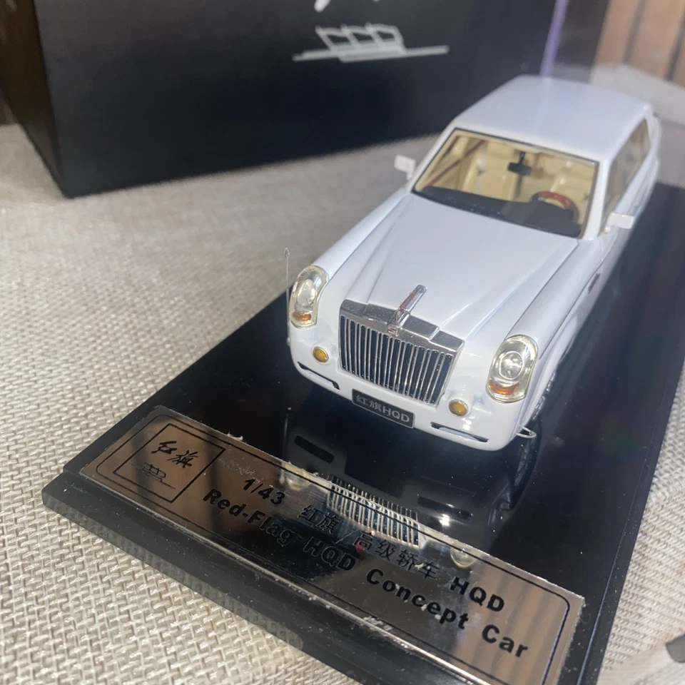 1/43 China Hongqi bandera roja HQD concepto limusina como nueva construcción de resina rara Foto 2 de 4