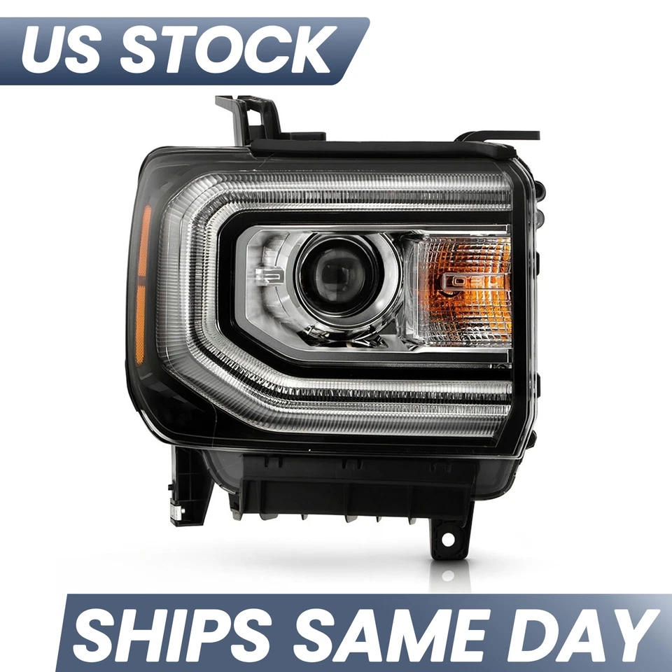 HID/Xenon Headlight 2016 2017 2018 GMC Sierra 1500 Projector Type Passenger Side - Изображение 2 из 4