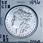 1896 BU GEM MORGAN SILVER DOLLAR UNC MS+++ U.S. MINT RARE COIN 7068