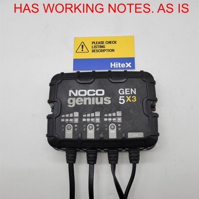 NOCO Genius GEN5X3: 3-Bank, 15A Onboard Battery Charger - 5A, 12V *READ*