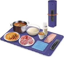 Warming Mat for Food, Electric Warm Tray, Full Surface Heating Food Warmer, 4 Te