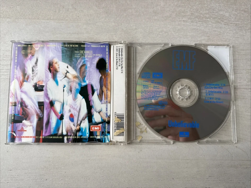 EMF - Unbelievable | 1990 | Maxi CD - Bild 2 von 2