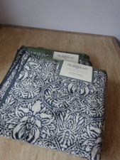 Morris & Co Crown Imperial Hand Towel x 2 in Charcoal Cotton BNWT