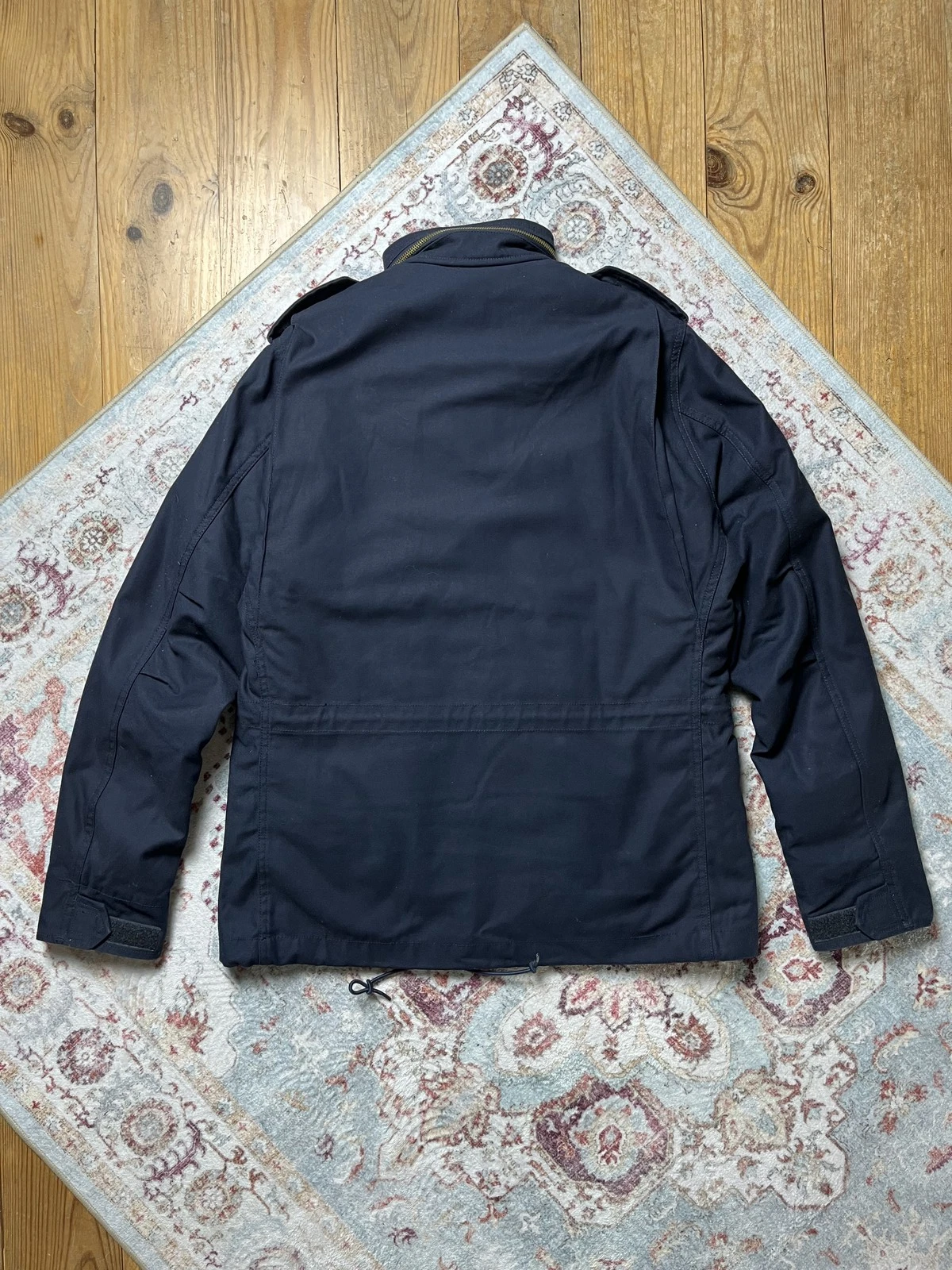 Alpha Industries M-65 Field Jacket Mens M Navy Blue Orange Quilted Liner Hood - product detail image 9