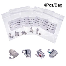 4pcs Dental Orthodontic Buccal Tube 1st/2nd Molar Roth/MBT 018/022 Convertible