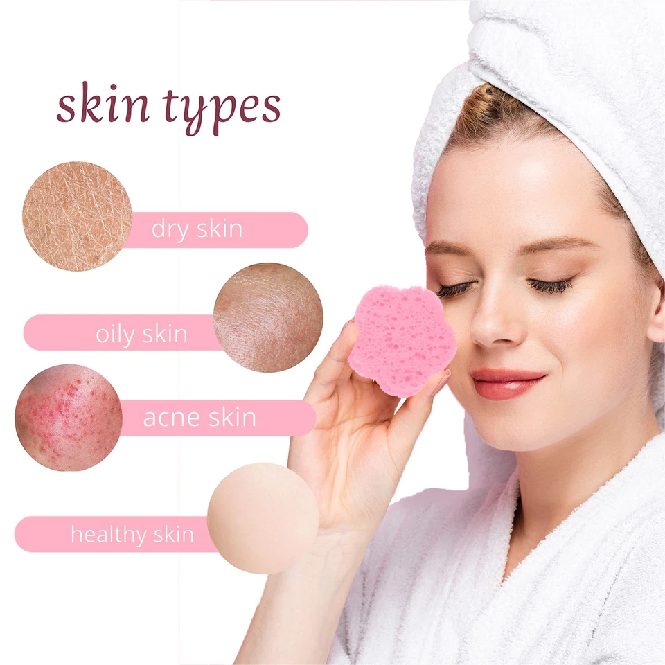 60 Count Compressed Facial Sponges Flower Pads, Yellow - Image 4 of 4