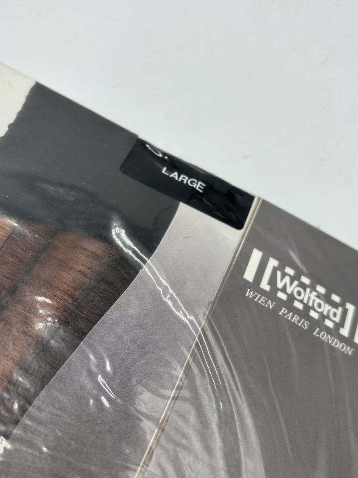 Electra Strumpfhose Wolford L schwarz Satin de Luxe Pantyhose Glanz - Bild 2 von 3