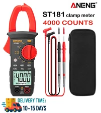Digital Multimeter Tester AC DC Volt Ohm Amp Clamp Meter Auto Range LCD Handheld