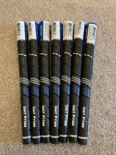 CP2 Wrap Midsize Herren Golfschlägergriffe x 7 inkl. Band & Anleitung SCHWARZ/BLAU NEU