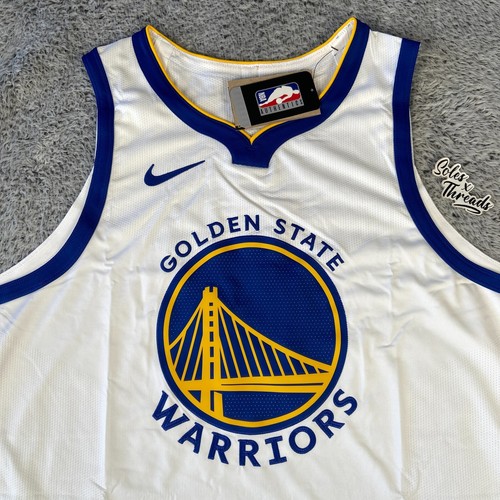 Nike GSW Warriors Authentic Jersey Vapor Knit Icon SZ 56 2XL White CW3373-100 - Picture 3 of 7