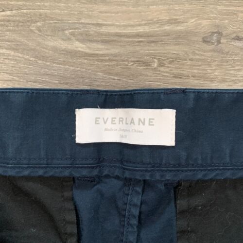 Everlane Pants Mens 34x30 Navy Chino Stretch Cotton Lightweight Straight - Picture 4 of 13