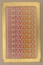 Sealed Vintage Dayglo Ink Promotional Playing Card Deck in Generic Foil Tuck Box