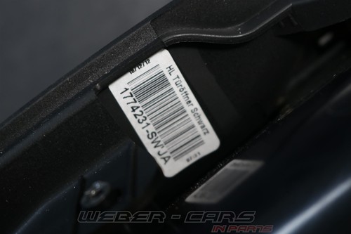 OEM BMW 5er F07 Gt LCI Door Panel Nappa Leather Black Door Handle Rear Left - Picture 11 of 13