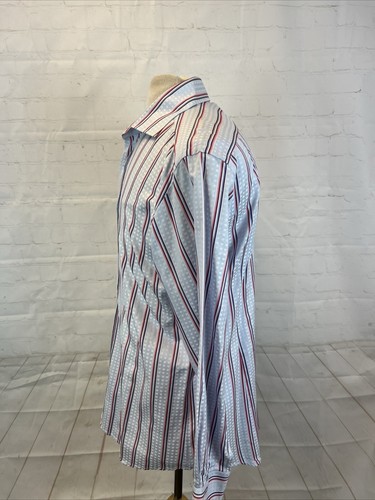 Etro Men's Light Blue & Pink Striped Cotton Dress Shirt SIZE 42 $595 - Picture 4 of 9