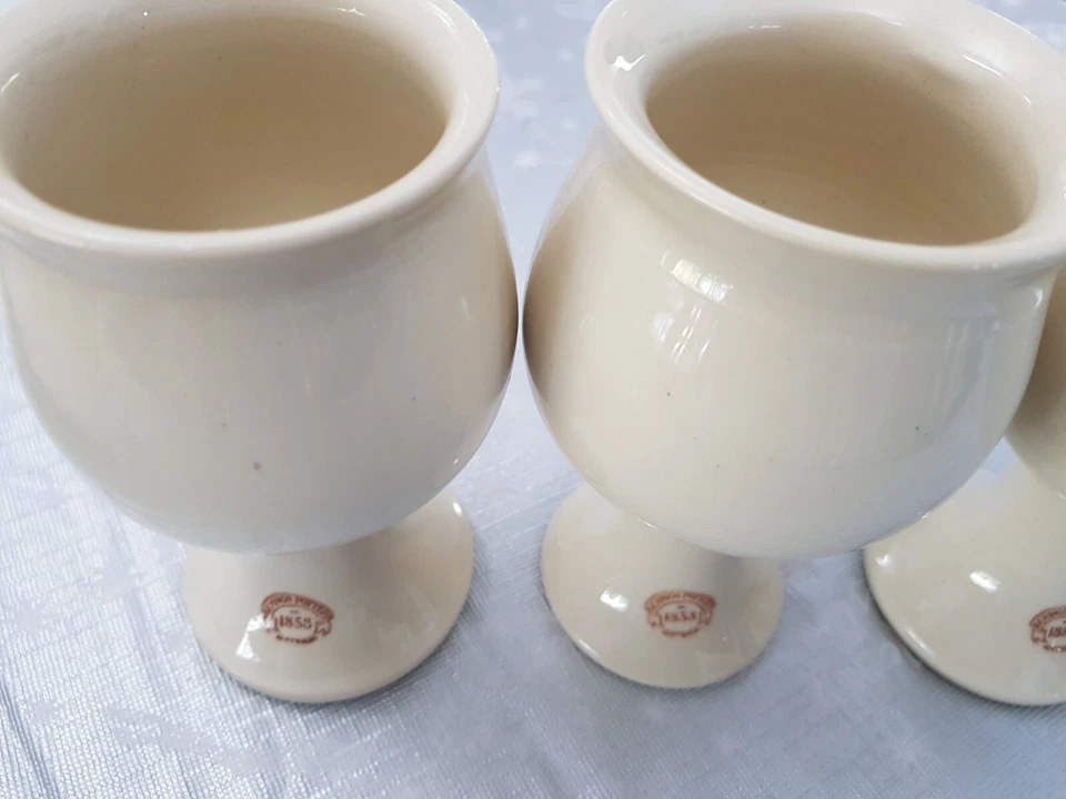 Bendigo Pottery Cream Goblets x 3 - image 4 of 4