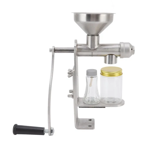Máquina de prensa de aceite manual molino cacahuetes manivela expulsor extractor de aceite casero - Imagen 14 de 17