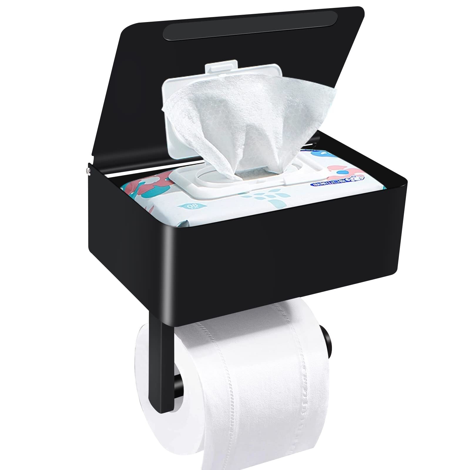 Toilet Paper Holder with Shelf SUS304 Stainless Steel Toilet Paper