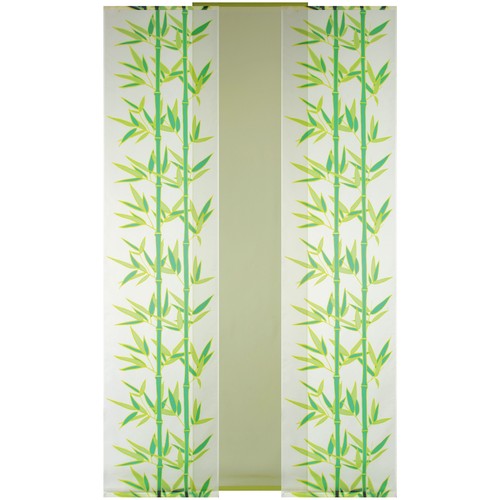 Flächenvorhang 3er Pack 60x260cm mit Druck inkl. Zubehör Schiebevorhang Gardine - Bild 18 von 46