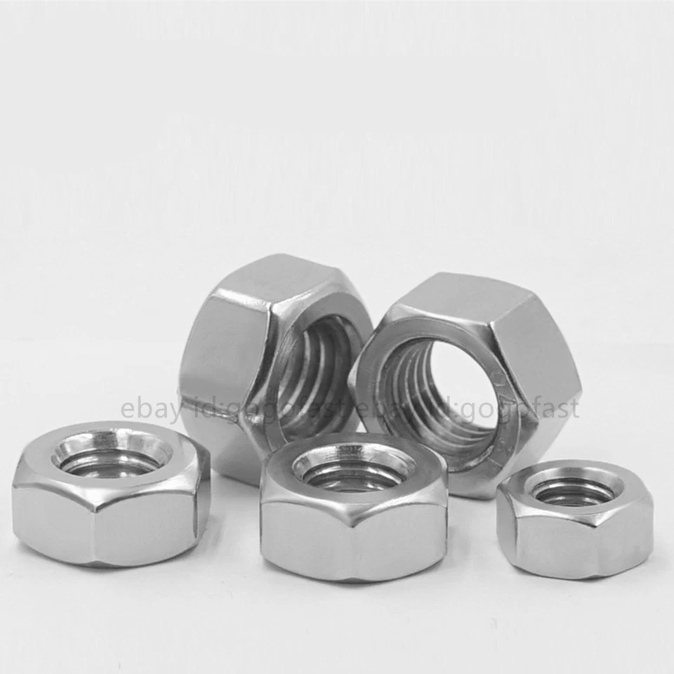 Left Hand Thread 304 Stainless Steel Hexagon Hex Nuts With Fine Thread M8-M33 - Image 2 of 4