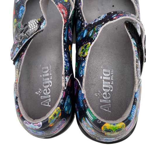 Alegria Kourtney Sugar Skull Mary Jane Comfort Shoes Womens 36 US 6-6.5 KOU-484X - Picture 8 of 10