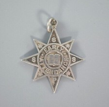 ANTIQUE EARLY ATTENDANCE SUNDAY SCHOOL PENDANT MEDAL