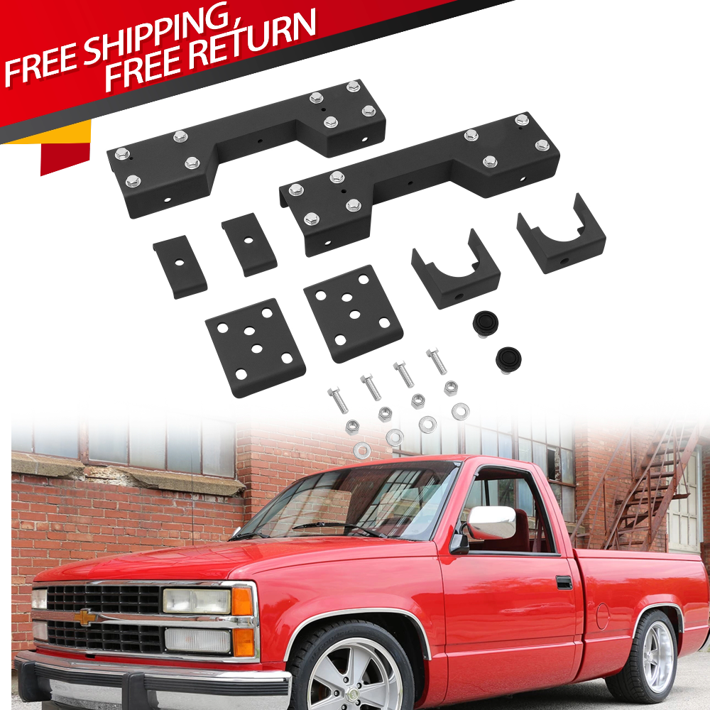 6" Rear Axle Drop Flip Kit | Lowers Chevy Silverado 1500 / C1500 2WD 88-98 | Lowers Rear By 6 Inches | DAC469