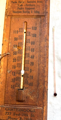 Thermomètre publicitaire vintage. époque des années 1950. Purina/Checkerboard. Chattanooga TN - Photo 1/8