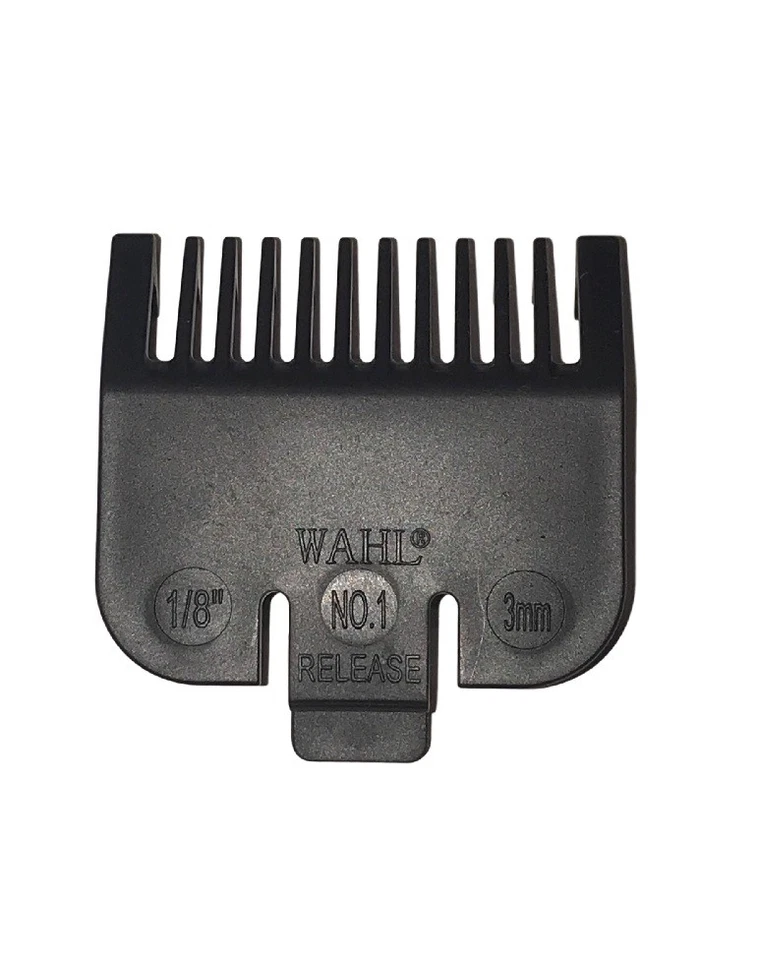 Wahl Standard Fitting Hair Clipper Attachment Comb Size No.1 Black 3mm 1/8"