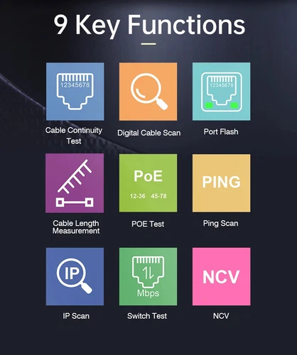 Network Cable Tester 、PING test/IP scan/network port speed Cable Tracker tool - Picture 10 of 24