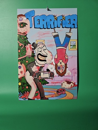 Art The Clown Poster Terrifier X Family Guy 11 X 17" Custom Limited Run - Picture 8 of 8