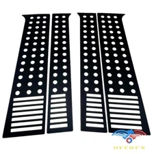 US FLAG DESIGN 4PCS BLACK DOOR PILLAR POST TRIM OVERLAYS FITS 2014&UP COLORADO 