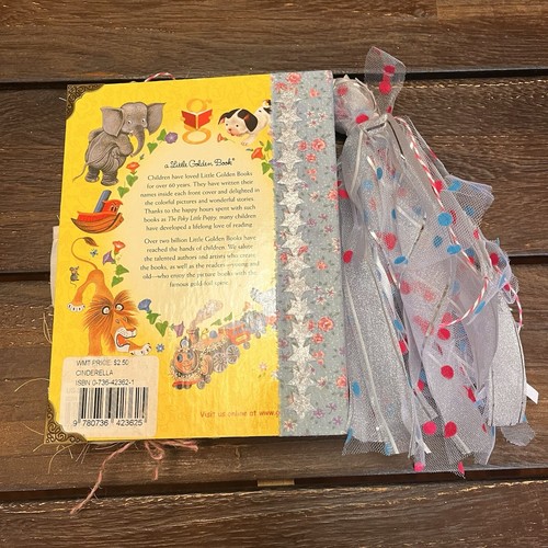 Cinderella Little Golden Book Handmade Decorated Junk Journal Girly Princess - Picture 2 of 21