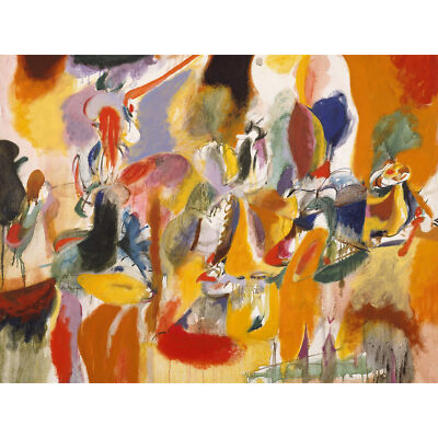 Gorki Wasser Blumenmühle Expressionist Gemälde XL Leinwand Kunstdruck