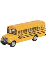 NEW Rhode Island Novelty 5 Inch Die Cast School Bus with Pull-Back Action