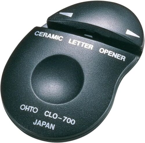 OHTO Ceramic-blade Letter Opener Knife CLO-700 Black From Japan - Picture 1 of 3