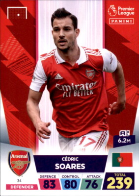Panini Premier League 22/23 # 34 - Cedric Soares - Team Mate