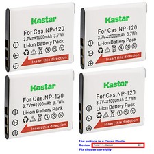 Kastar Replacement Battery Pack for NP-120 BC-120 Casio Exilim EX-ZS10 EX-ZS12