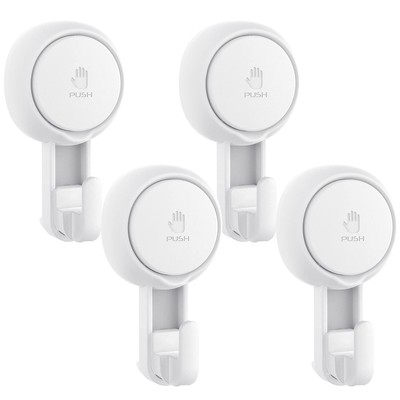 Elegear Suction Cup Shower Hooks for Loofah, Robe, Towel, Heavy Duty (4-Pack)...