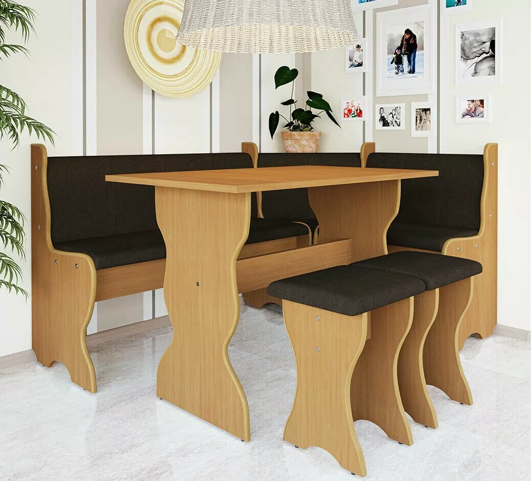 Upholstered bench dining online table